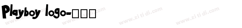 Playboy logo字体转换
